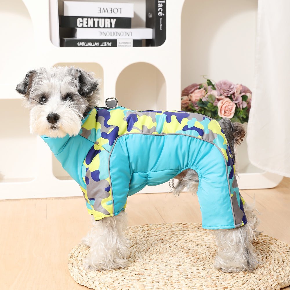 Insulated and Waterproof Winter Dog Jacket with Reflective Stripes