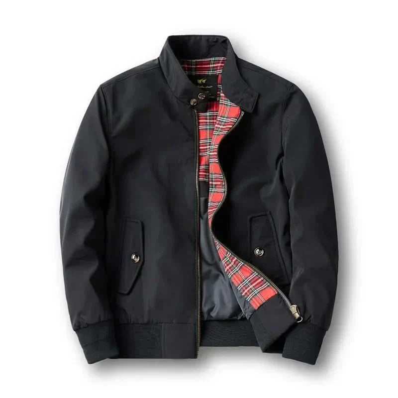 Men's Bomber Winter Jacket | With Checked Lining