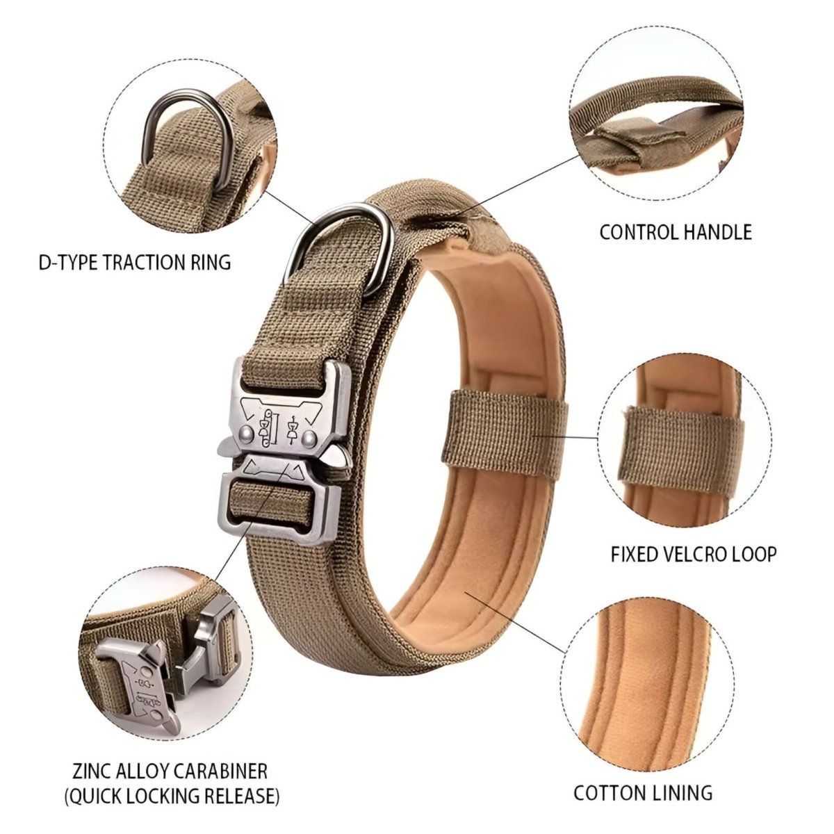Sturdy Adjustable Dog Collar Set – Perfect for Training and Daily Wear