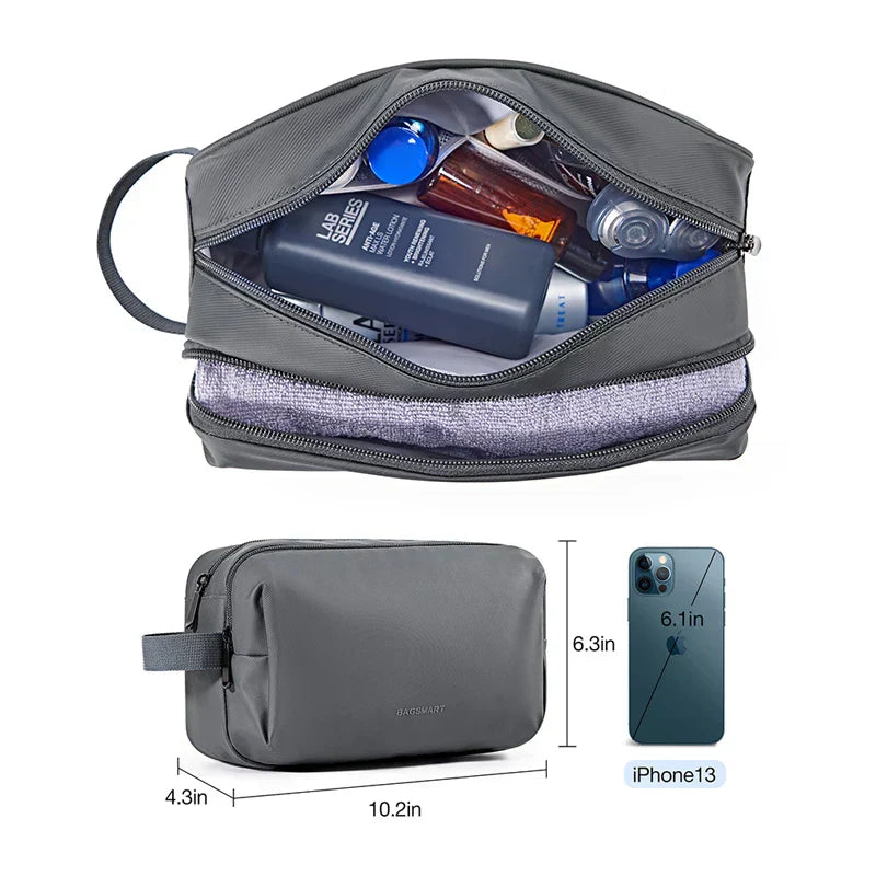 Waterproof Cosmetic Bag for All | Lightweight Toiletry Organizer in S/M/L | Travel Accessory for Toiletries & Makeup | Unisex Travel Organizer