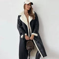 Ladies Long Winter Coat | Fleece Lined