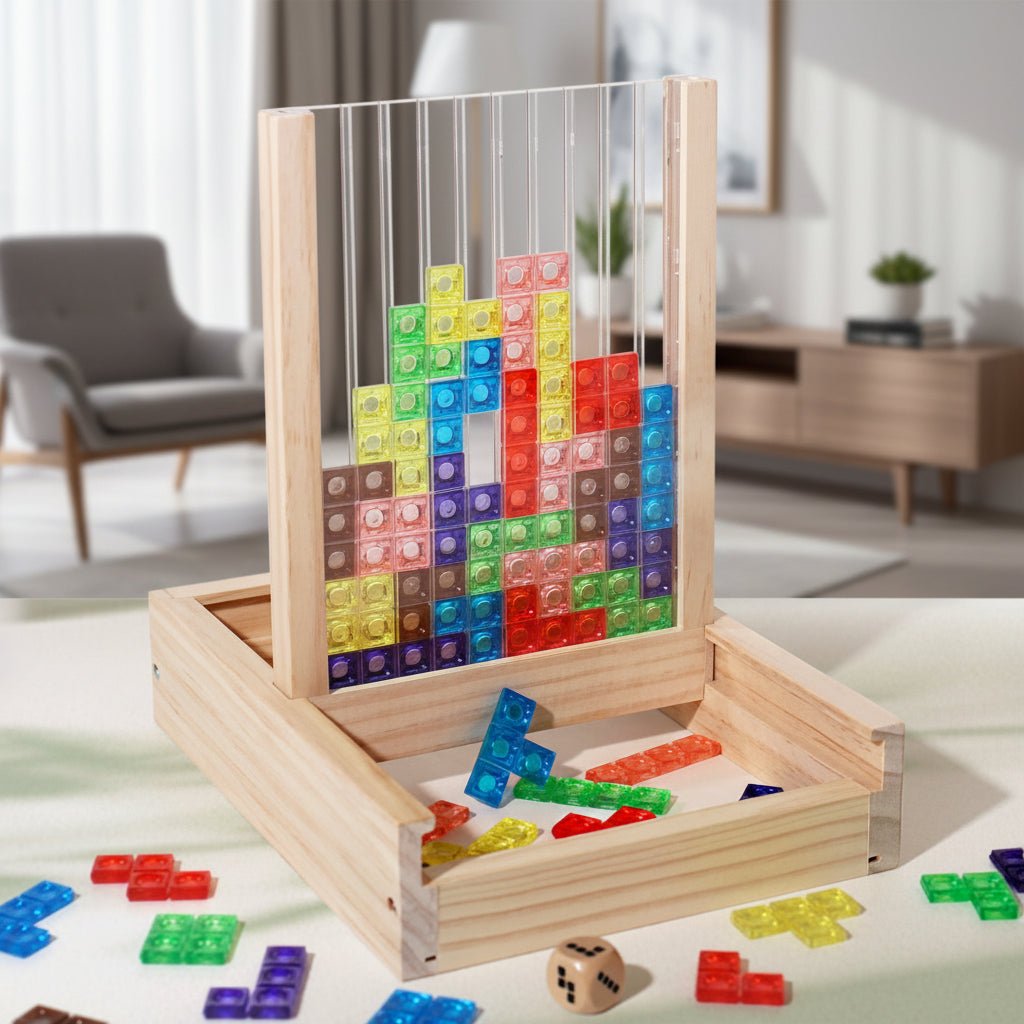 Eco-Friendly Wooden Puzzle for Cognitive Development and Fun