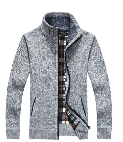 Men's Short Cardigan | Zipper