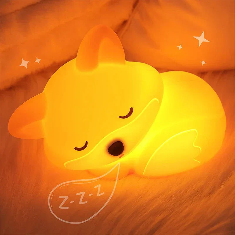 Rechargeable Silicone Night Light | Dimmable with Timer Function | Perfect Gift for Kids and Adults