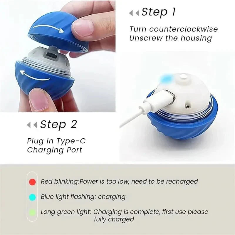 Rechargeable Interactive Bouncing Dog Ball