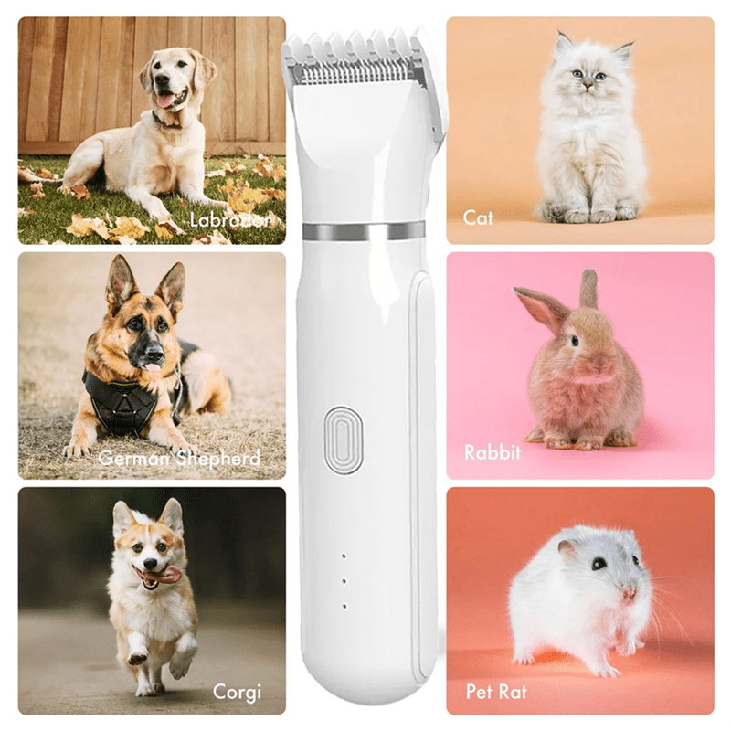 4-in-1 Pet Grooming Tool – Combined Fur and Nail Care Solution