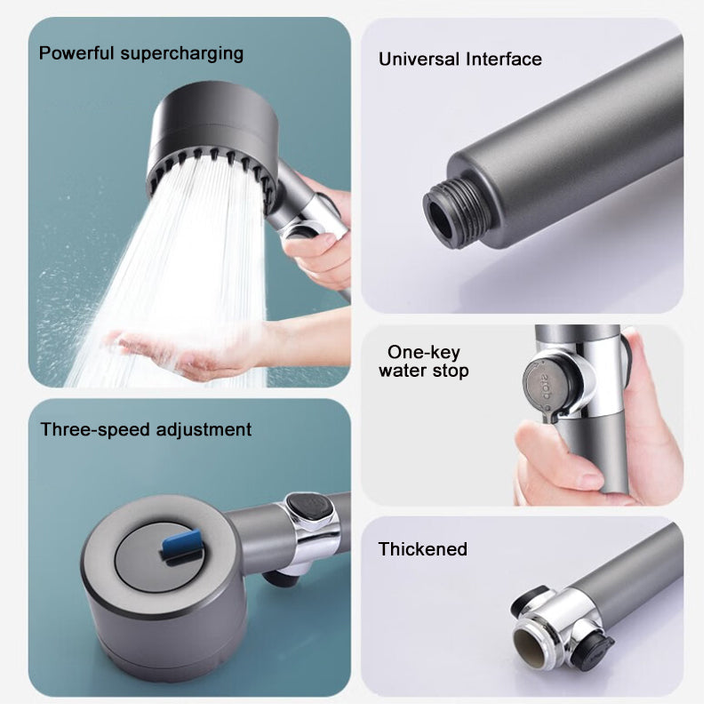 High-Performance Showerhead with 200% Enhanced Water Pressure