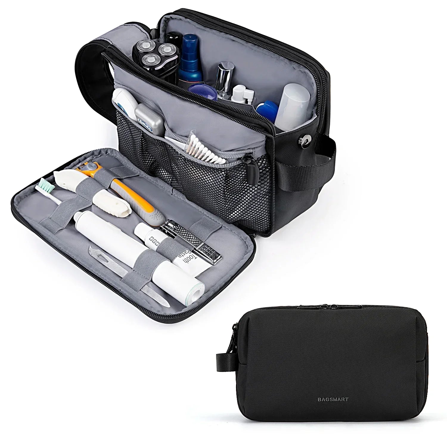 Waterproof Cosmetic Bag for All | Lightweight Toiletry Organizer in S/M/L | Travel Accessory for Toiletries & Makeup | Unisex Travel Organizer