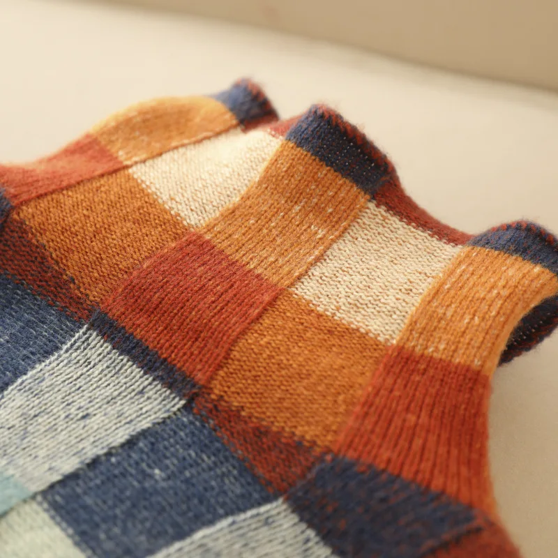 Women’s Checked Sweater | Long