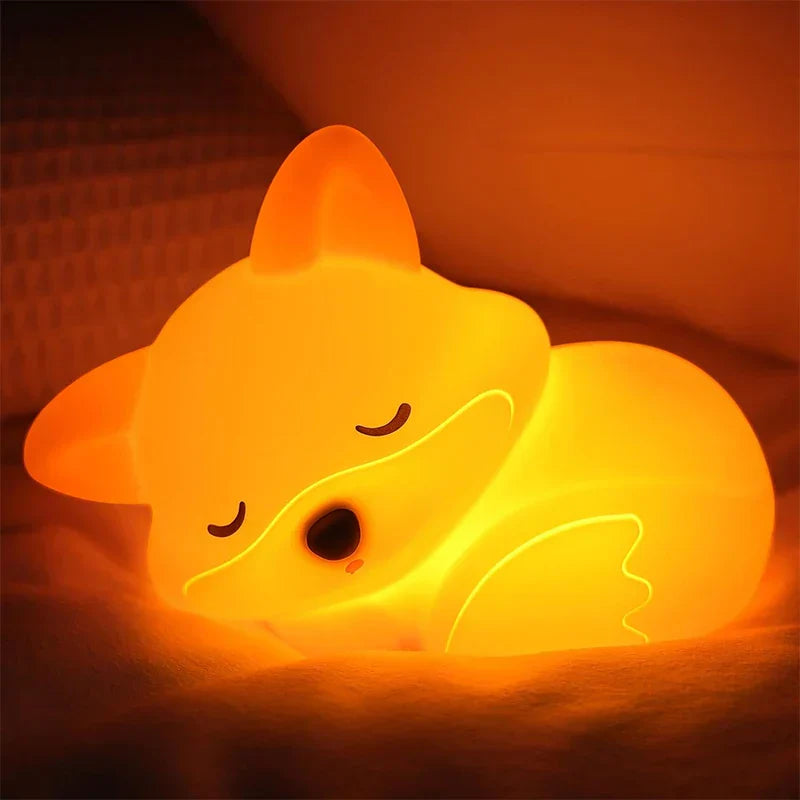 Rechargeable Silicone Night Light | Dimmable with Timer Function | Perfect Gift for Kids and Adults