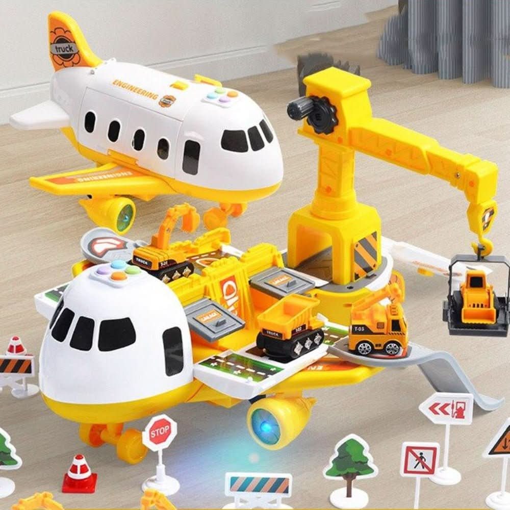 Exploration Playset with Airplane and Vehicles for Imaginative Kids