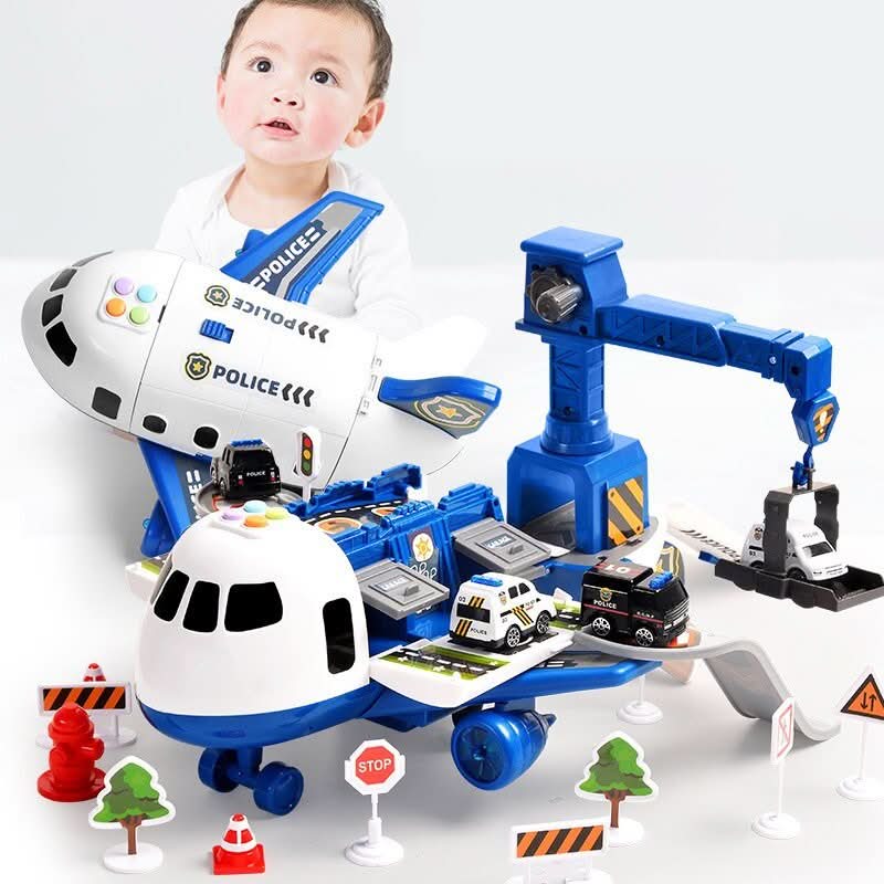 Exploration Playset with Airplane and Vehicles for Imaginative Kids