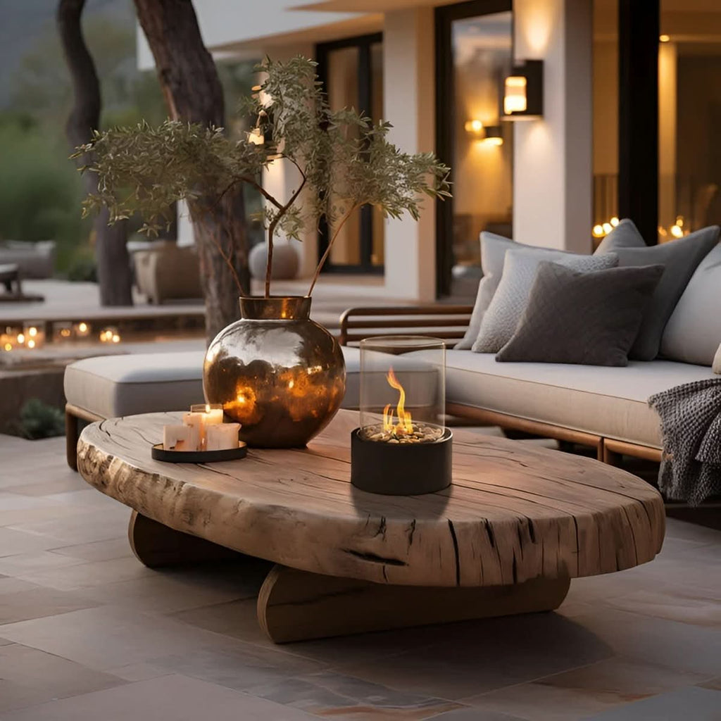 Smoke-Free Tabletop Fireplace for Stylish Indoor and Outdoor Use