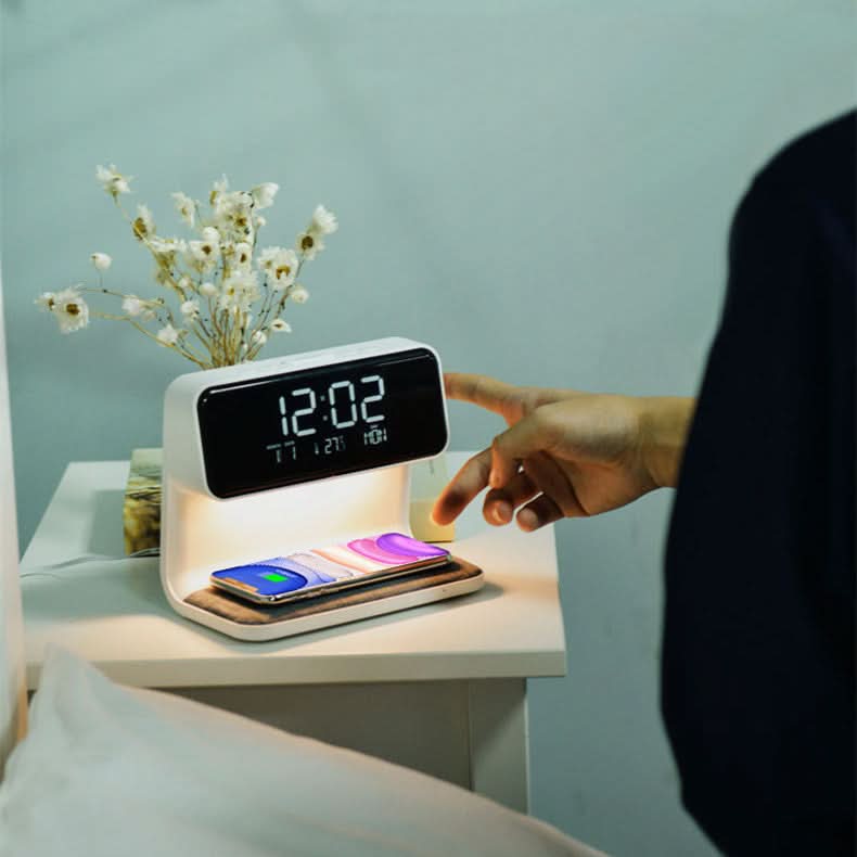 Transparent LCD Alarm Clock with Adjustable Brightness