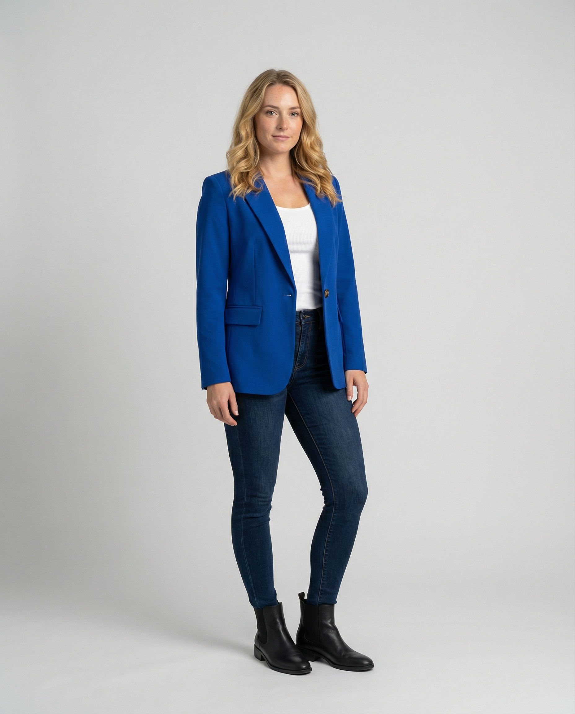 Women's Office Blazer Jacket | Notched Collar