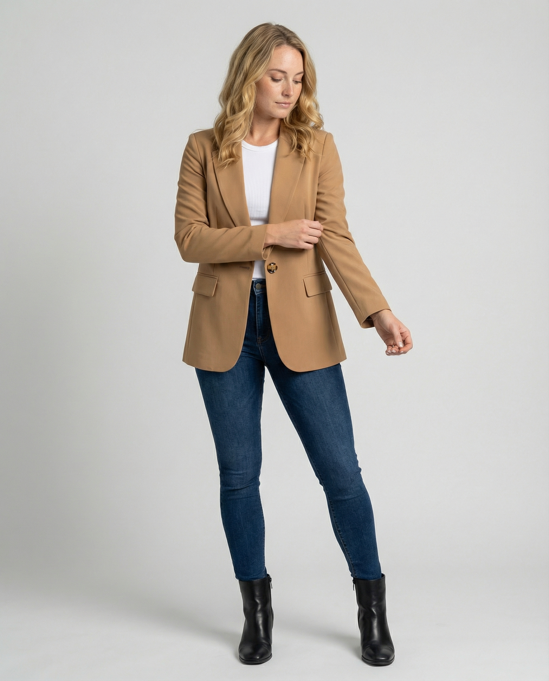 Women's Office Blazer Jacket | Notched Collar