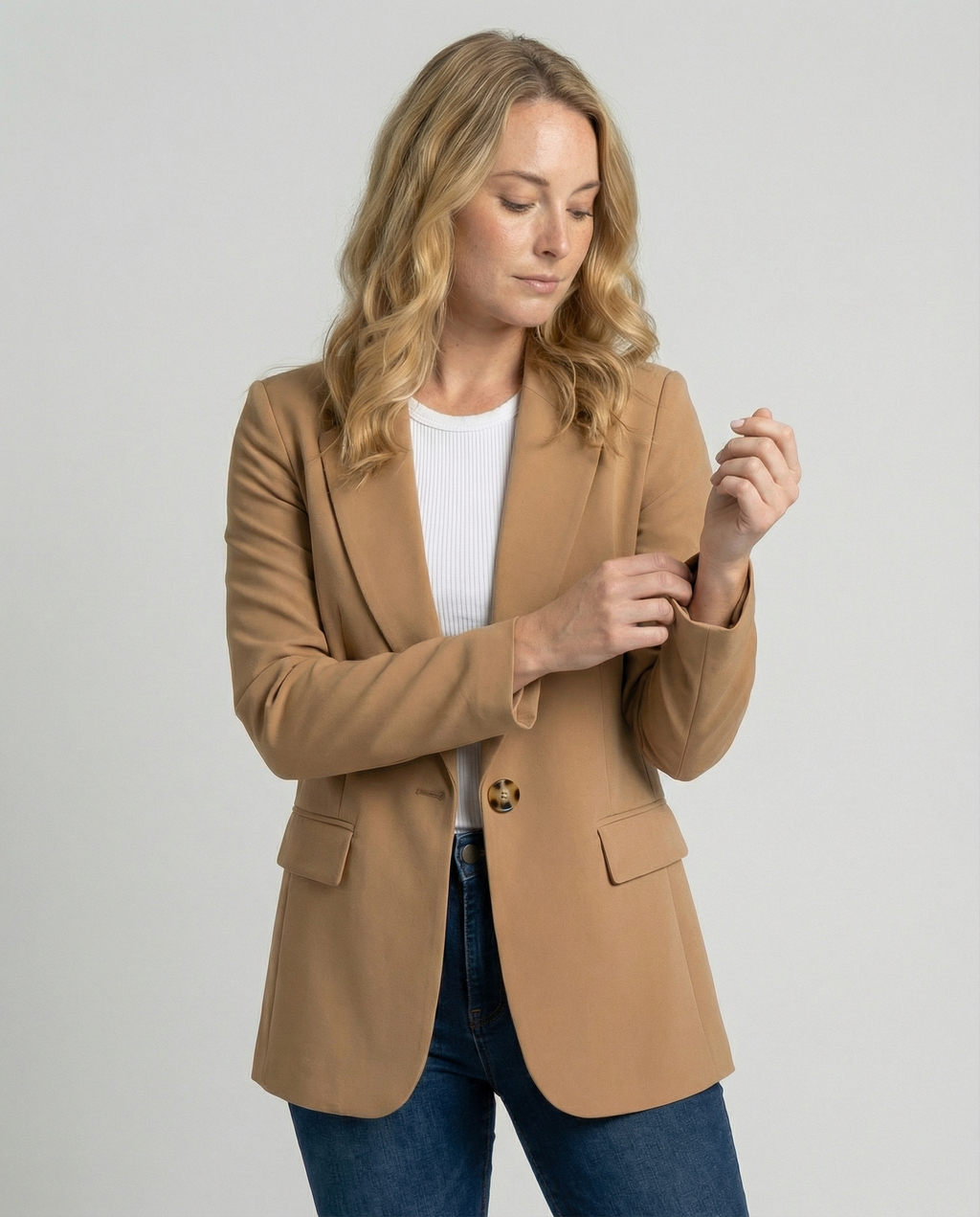 Women's Office Blazer Jacket | Notched Collar