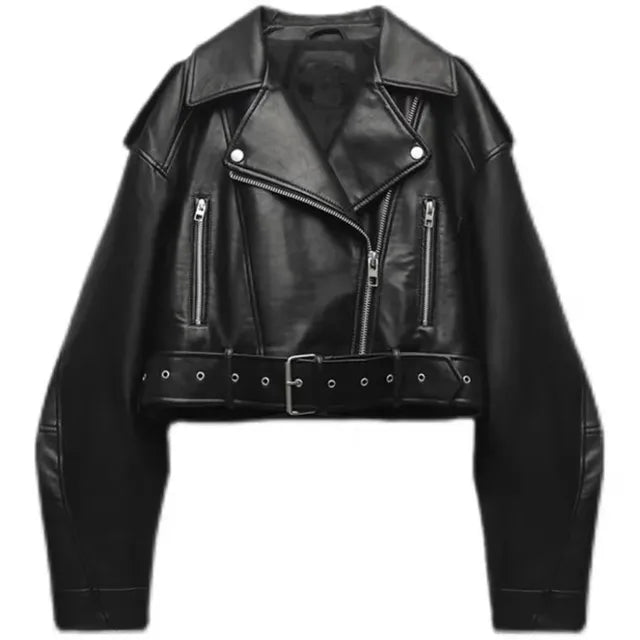Women's Biker Winter Jacket | Short