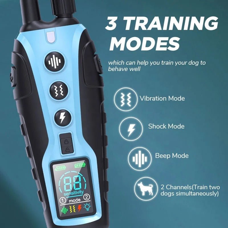Long Range Waterproof Electric Shock Collar with 2000m Control and 99 Adjustable Levels