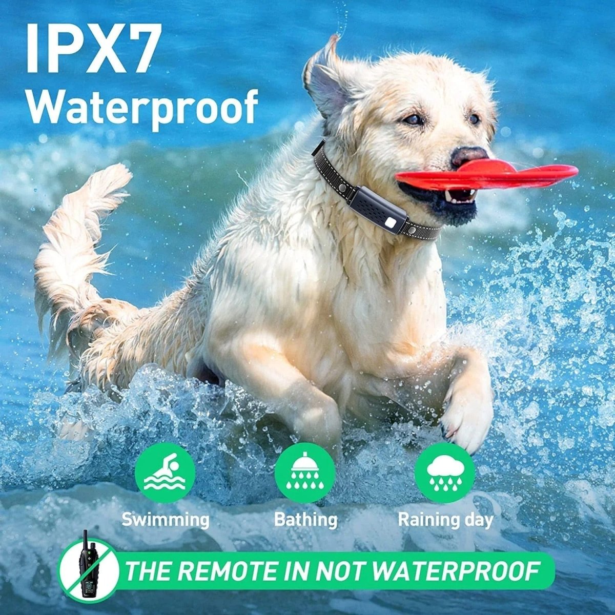 Long Range Waterproof Electric Shock Collar with 2000m Control and 99 Adjustable Levels