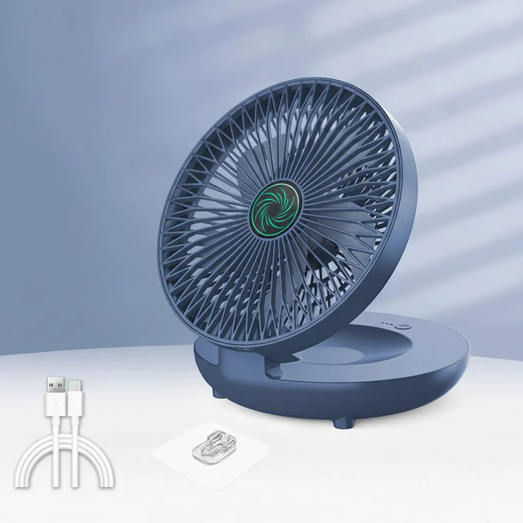 Compact Foldable USB Fan with 3 Adjustable Speed Settings