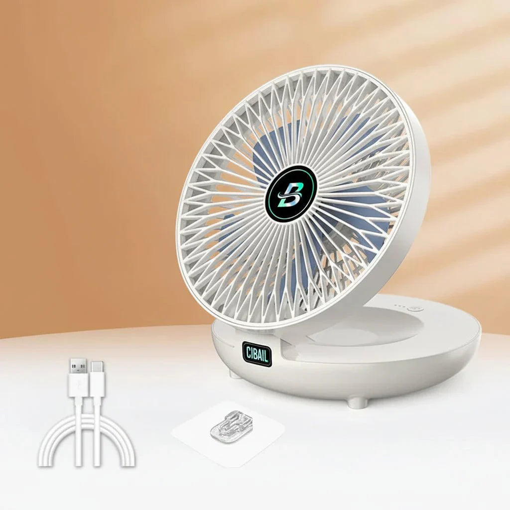 Compact Foldable USB Fan with 3 Adjustable Speed Settings