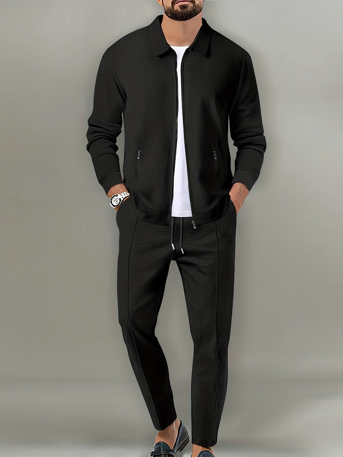 Men's Zip-Up Tracksuit | Sporty