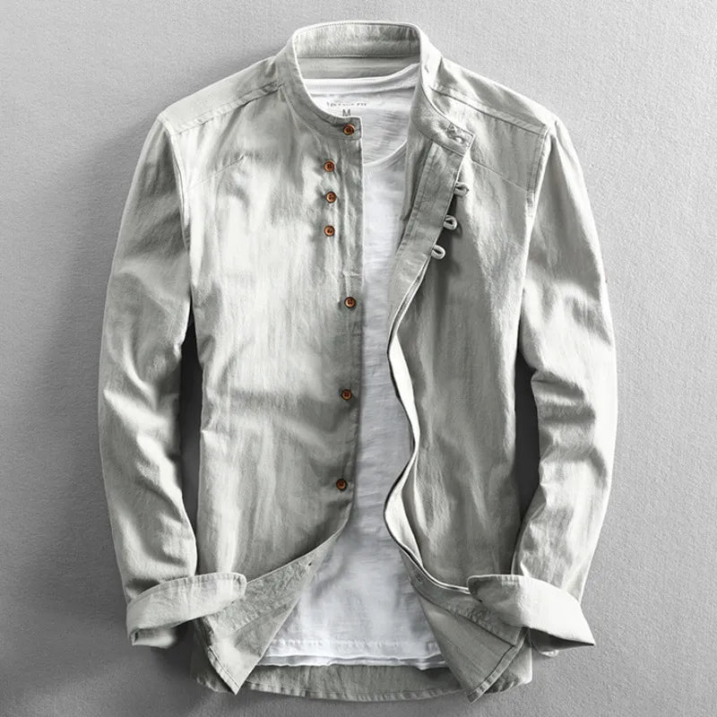 Men's Elegant Shirt | Stand Collar