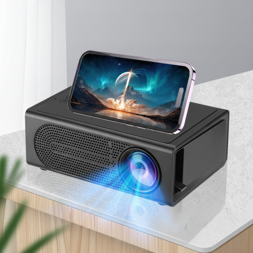 Compact High-Intensity Mini Projector 3000 Lumens – HDTV & USB Compatible, Ideal for Home Theater and Outdoor Use!