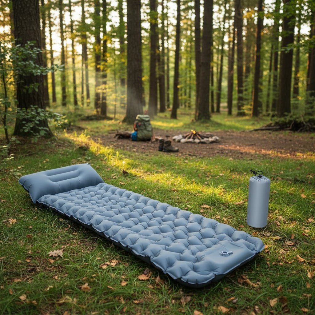 Ergonomic Inflatable Camping Mattress with Foot Pump