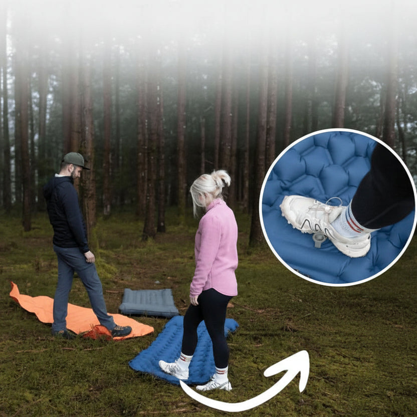 Ergonomic Inflatable Camping Mattress with Foot Pump