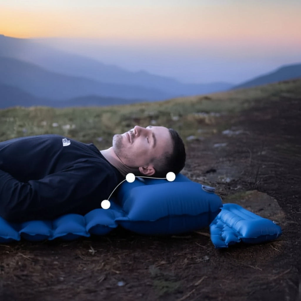 Ergonomic Inflatable Camping Mattress with Foot Pump