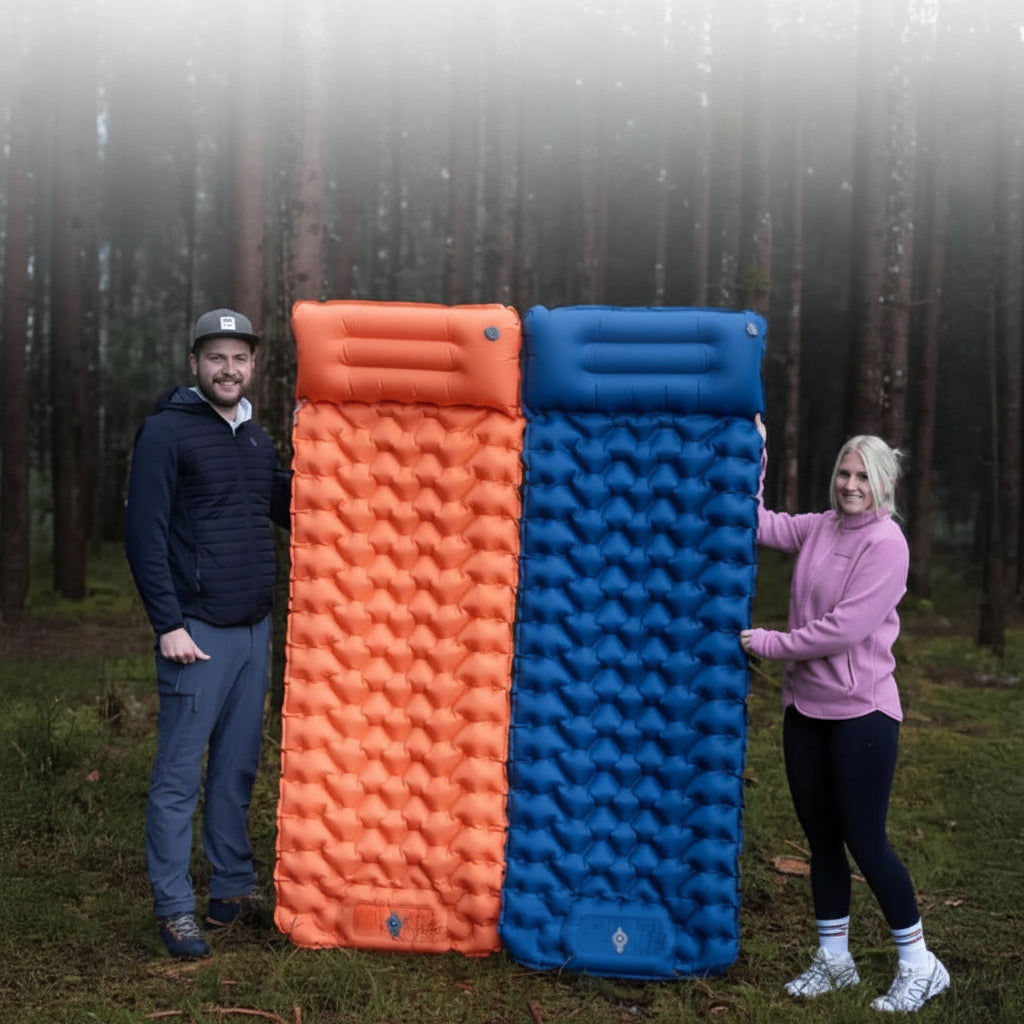 Ergonomic Inflatable Camping Mattress with Foot Pump