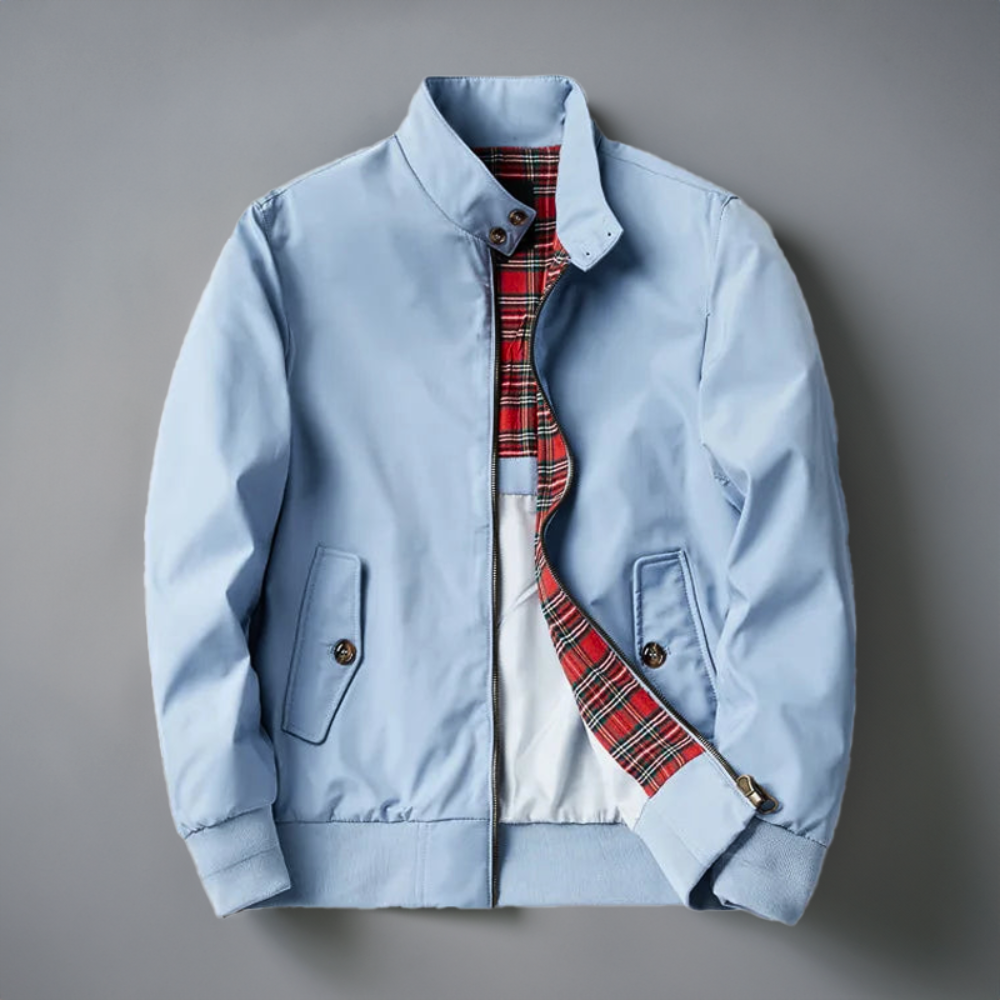 Men's Bomber Winter Jacket | With Checked Lining