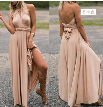 Women's Wrap Evening Dress | Maxi