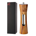Pair of Wooden Salt and Pepper Grinders with Acrylic Viewing Window