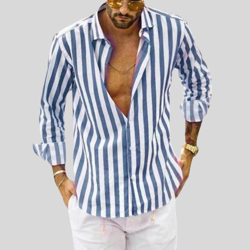 Men's Striped Shirt | Long Sleeve