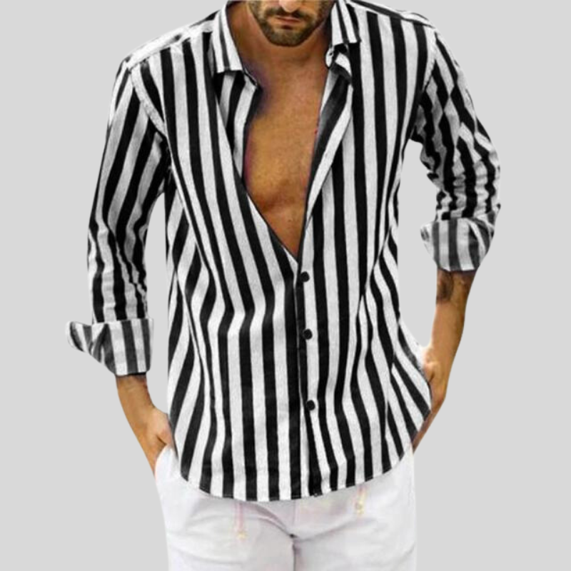 Men's Striped Shirt | Long Sleeve