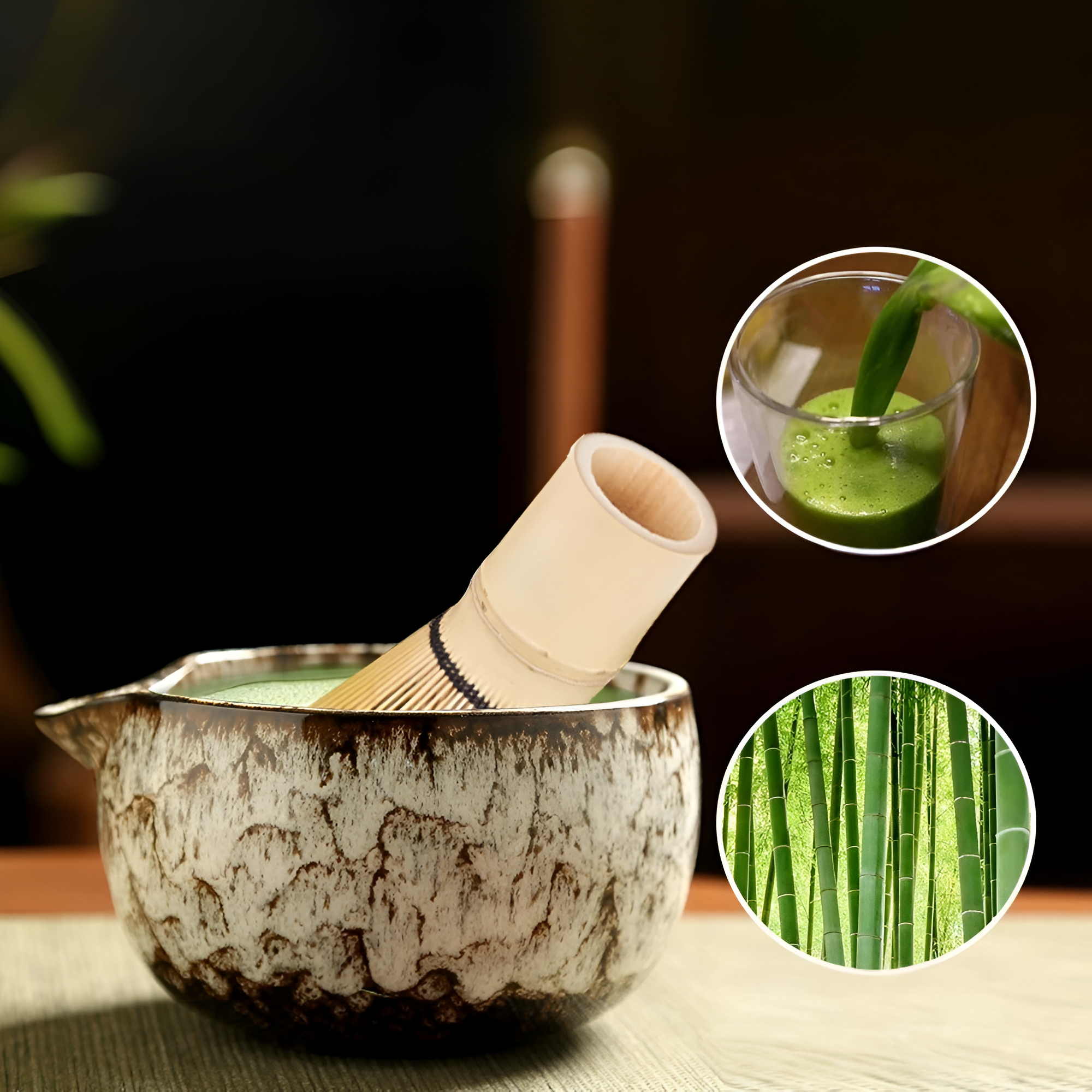 Authentic Matcha Tea Set – 6-Piece Accessory Collection for Traditional Preparation | High-Quality Materials