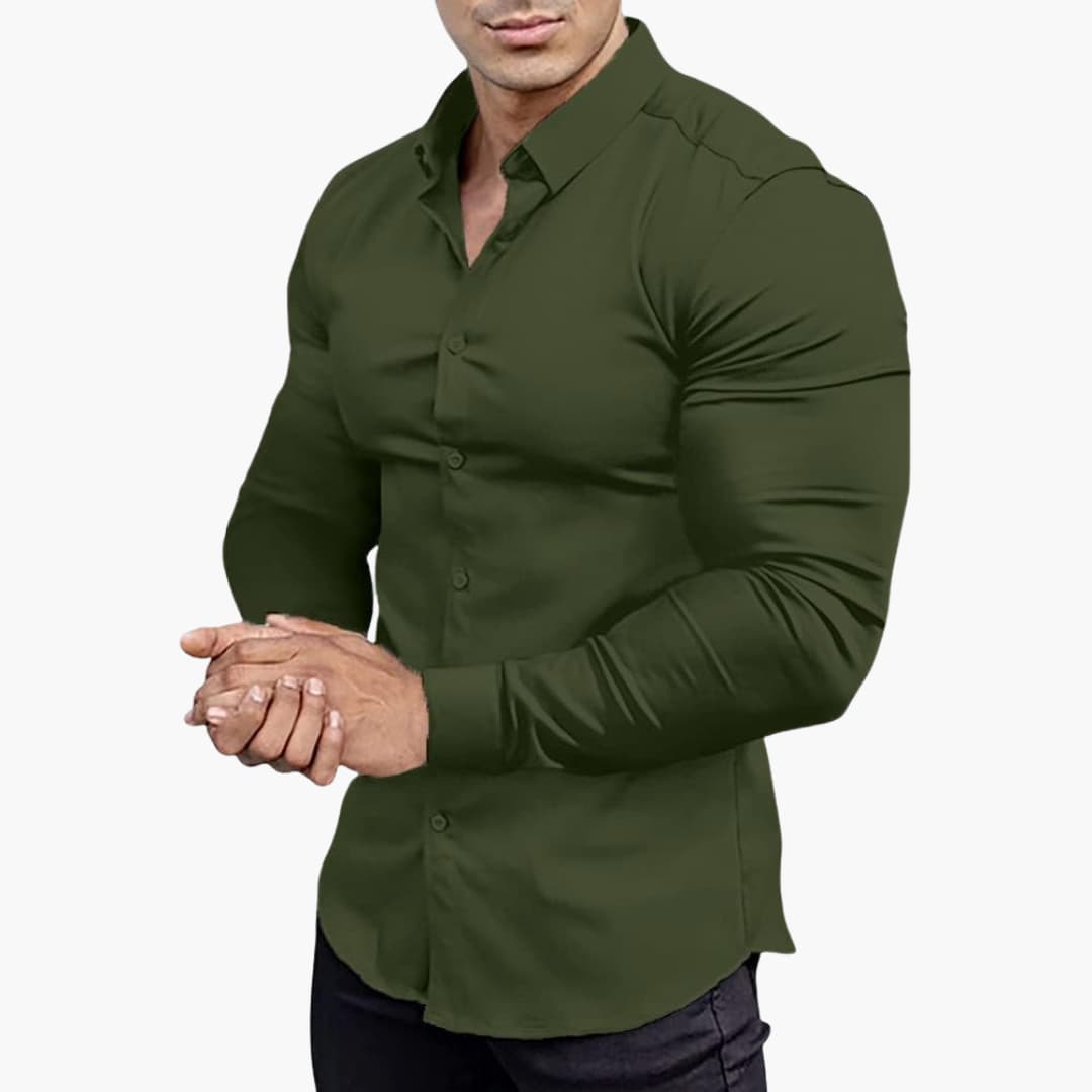Men's Classic Long Sleeve Shirt | Slim Fit