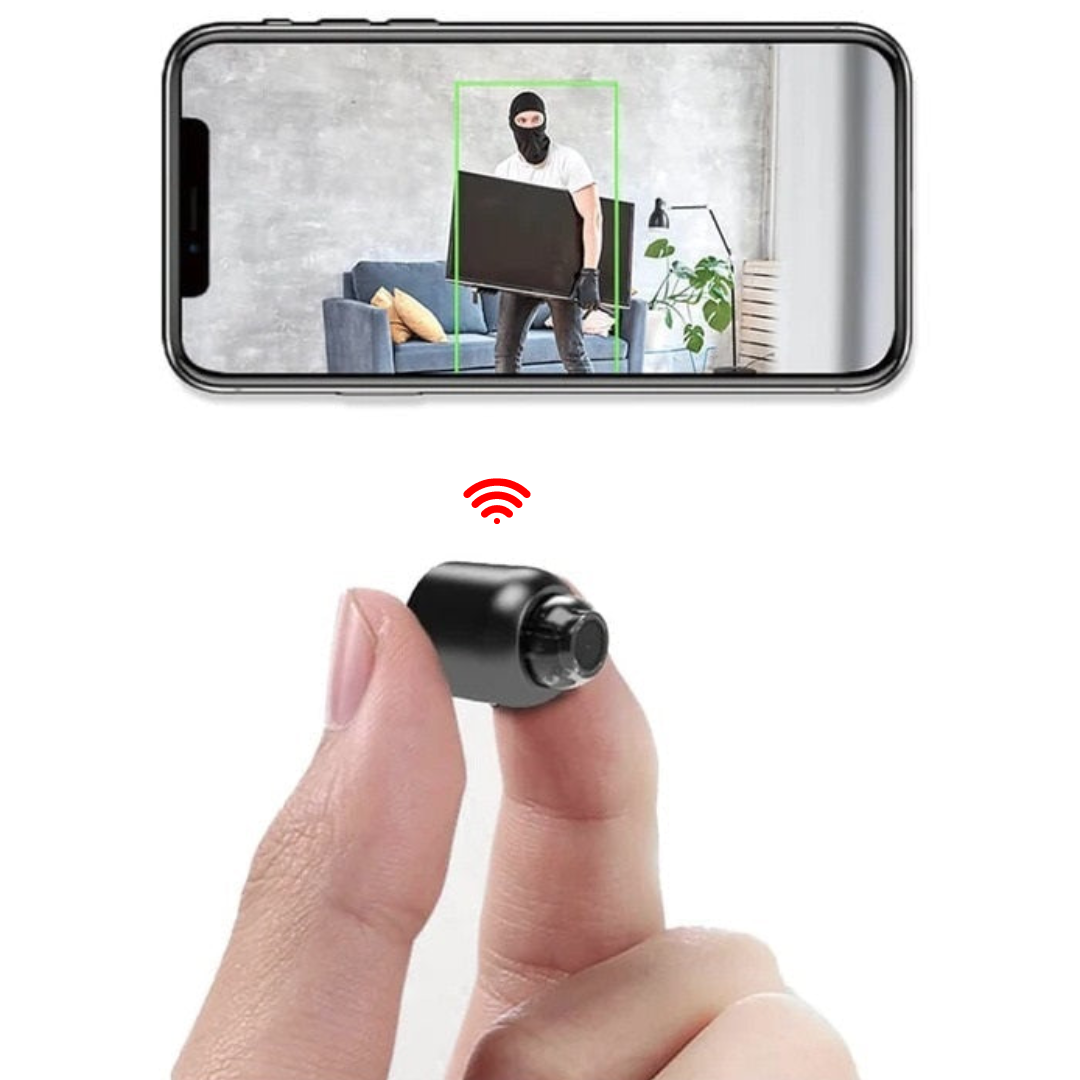 Compact WiFi Security Camera with Night Vision, 1080P Video Quality, and Crystal Clear Audio