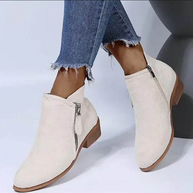 Women's Comfortable Ankle Boots | Zipper