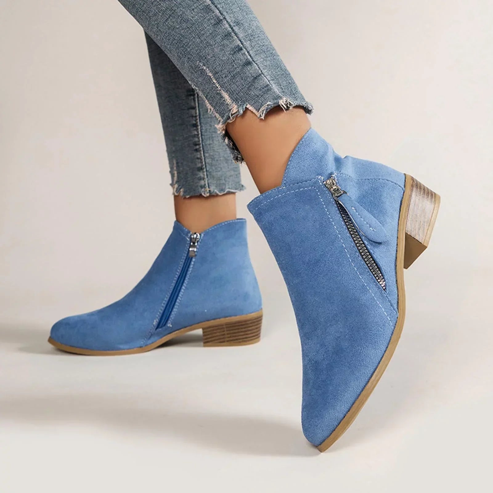 Women's Comfortable Ankle Boots | Zipper