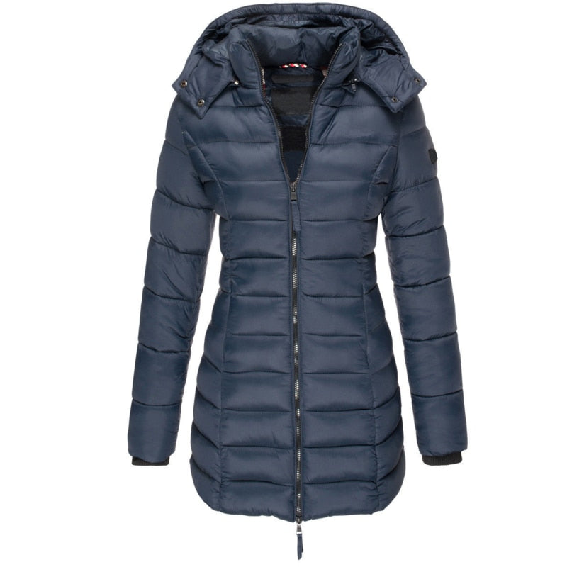 Women's Quilted Winter Jacket | Long