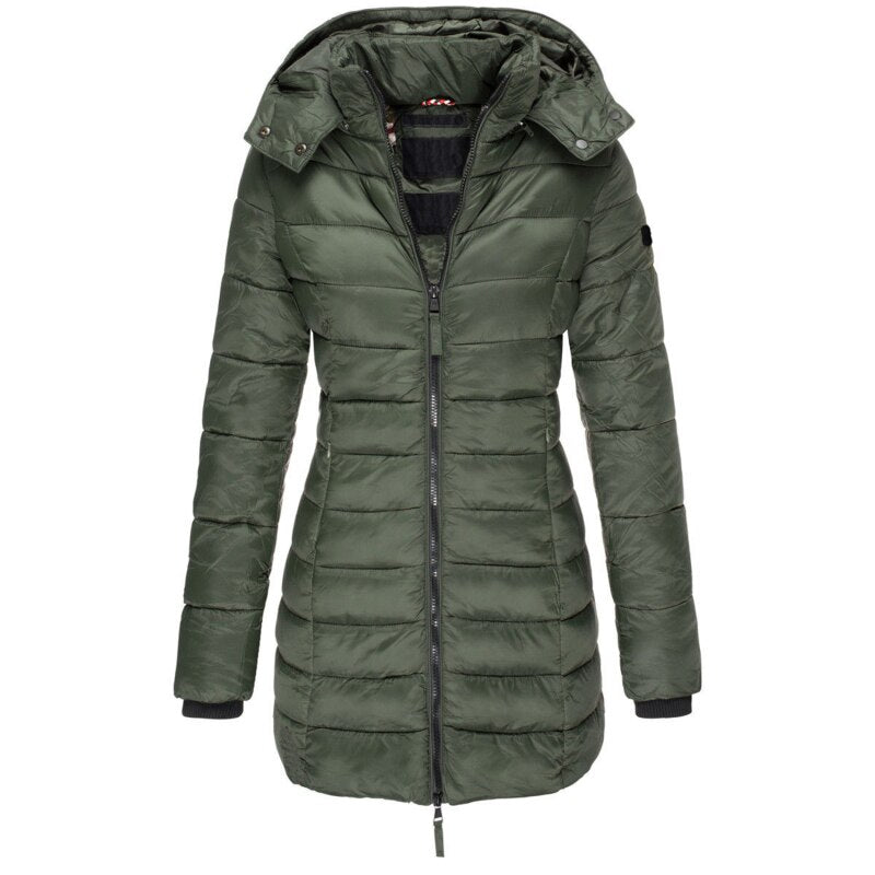 Women's Quilted Winter Jacket | Long