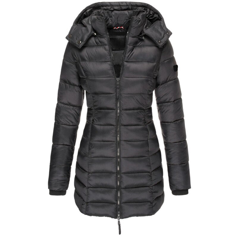Women's Quilted Winter Jacket | Long