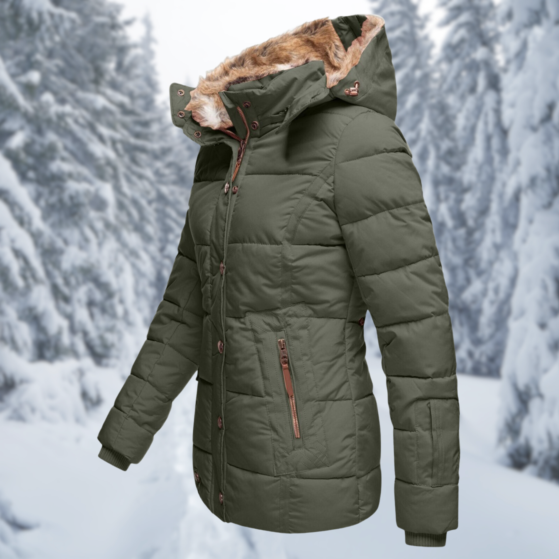 Ladies Elegant Winter Jacket | Warm