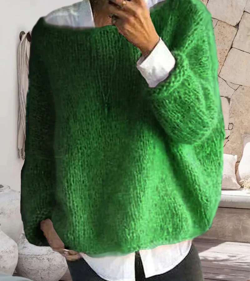 Women's Oversized Knit Sweater | Long