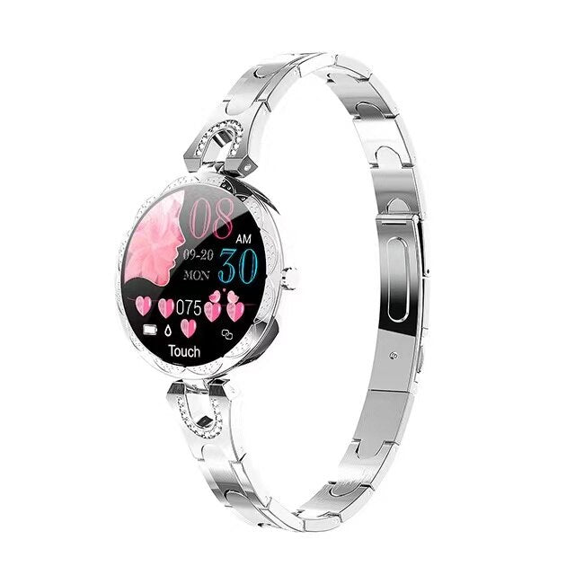 Water-Resistant Women's Fitness Smartwatch with Heart Rate Monitoring