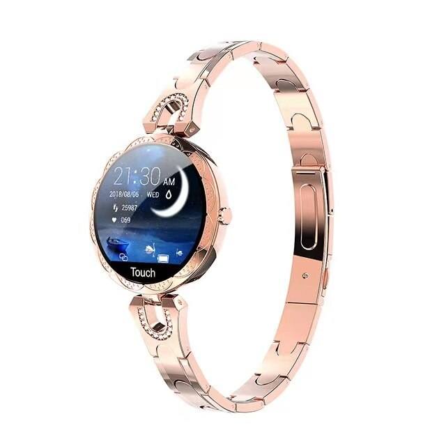 Water-Resistant Women's Fitness Smartwatch with Heart Rate Monitoring